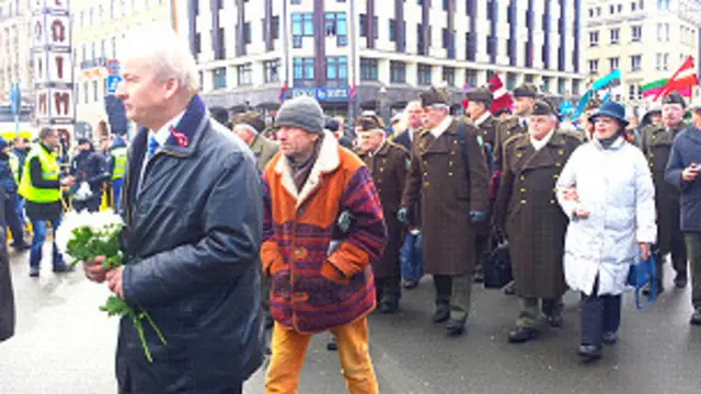 Марш в Риге