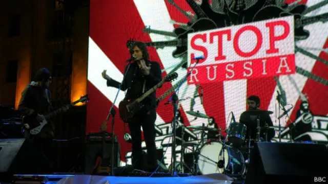 Акция STIOP RUSSIA в Тбилиси