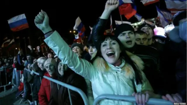 Người dân Nga tại Crimea vui mừng trở về với đất mẹ