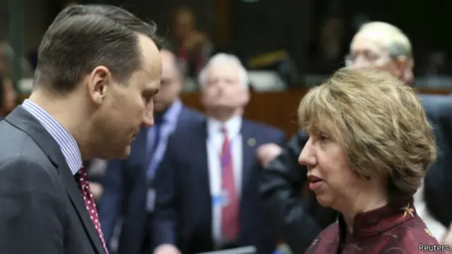 Баронесса Эштон и Радослав Сикорский