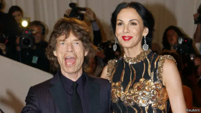 Mick Jagger dan L"Wren Scott 