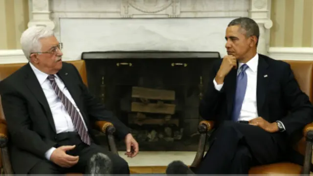 حث اوباما الرئيس الفلسطيني على اتخاذ قرارات سياسية صعبة