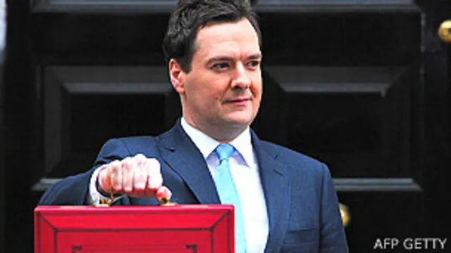 George Osborne, ministro de Economía, presentará el nuevo presupuesto con el tradicional maletín rojo esta semana. 