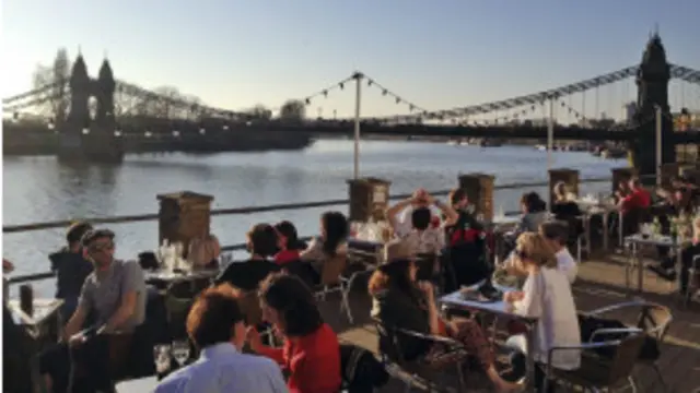 伦敦泰晤士河边