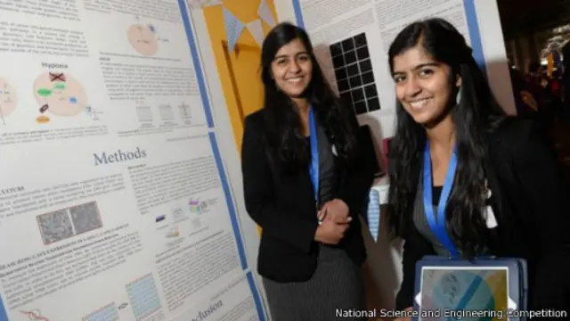 As irmãs desejam inspirar outras jovens a se interessarem por ciência