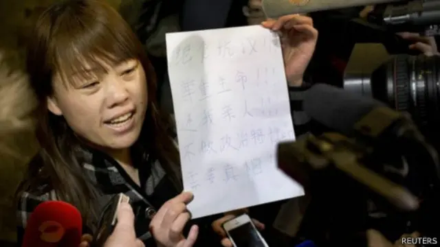 Keluarga penumpang Malaysia