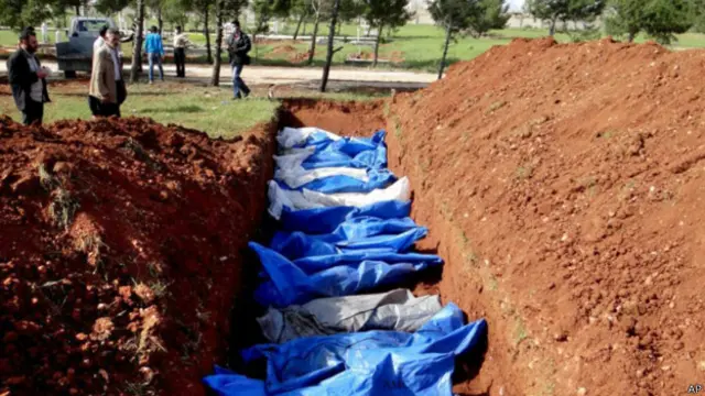 Массовое захоронение, обнаруженное в сирийском городе Алеппо