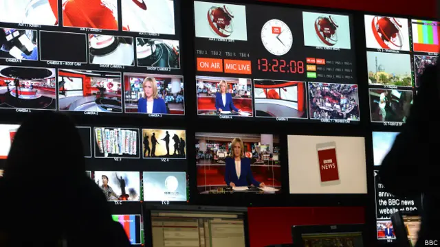 Estudio de la BBC en Londres