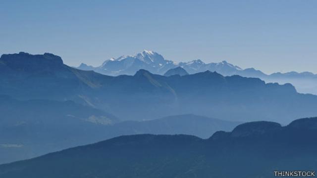 Mont Blanc en la distancia