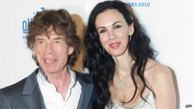 Mick Jagger dan L"Wren Scott 