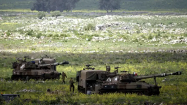 نیروهای اسرائیلی در بلندی های جولان