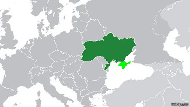 Mapa de Ucrania en Wikipedia