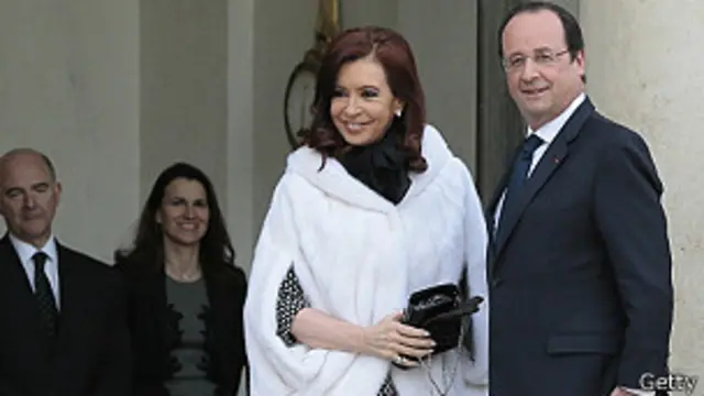 Cristina Fernández y Francois Hollande