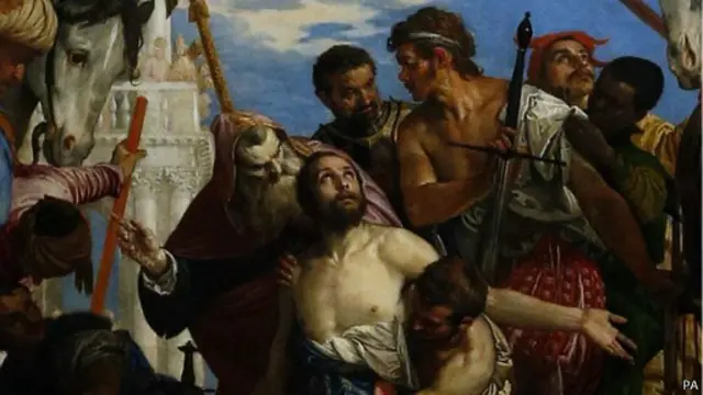 意大利文艺复兴著名画家委罗内塞的名画、从未外展过的《圣乔治殉难》在英国国家美术馆展出。