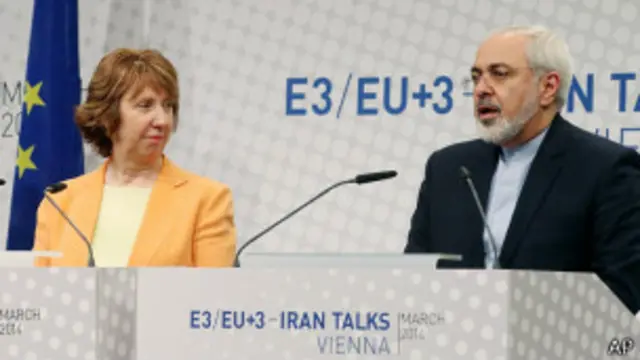 محمدجواد ظریف و کاترین اشتون در وین