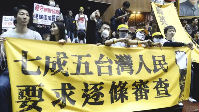 立法院抗議現場