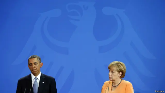 Barack Obama y Angela Merkel
