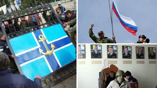 کرائمیا میں روس حامی فوجیوں نے سیواستوپولو بحری اڈے پر قبضہ کر لیا ہے