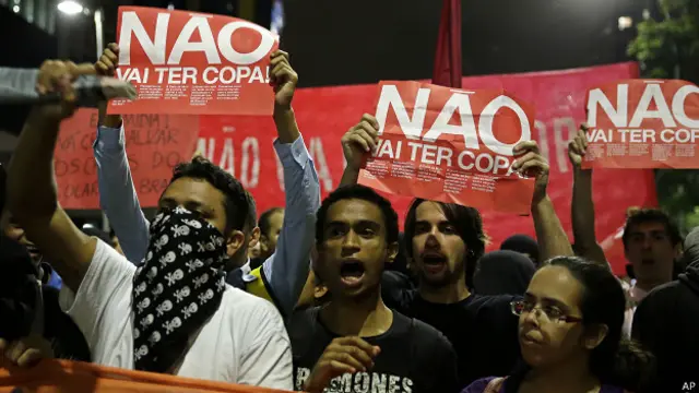 Protesto em São Paulo no dia 13 de março