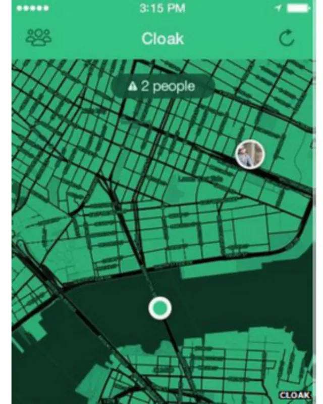 O Cloak avisa ao usuário a localizaçãobaixar app blazeseus contatos