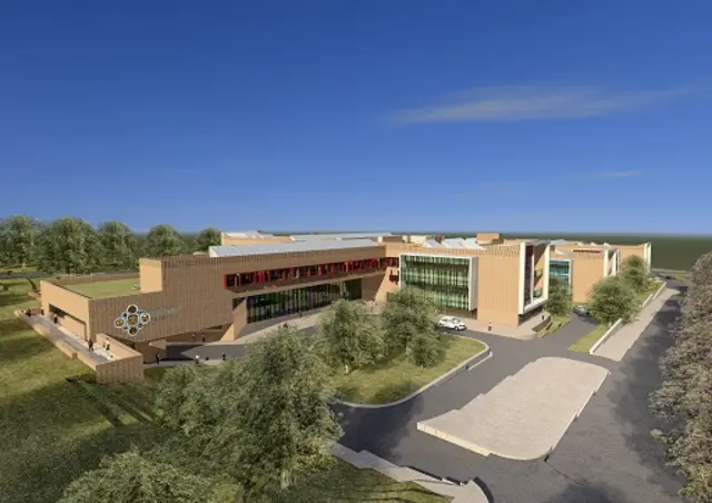 Le futur hôpital pour enfants de Johannesburg.