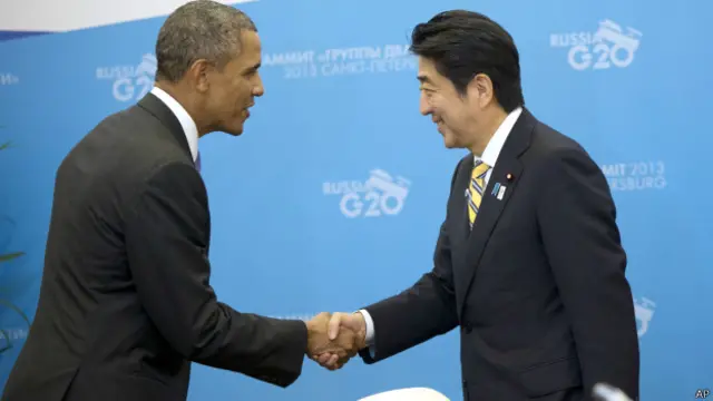 बराक ओबामा और शिंजो अबे