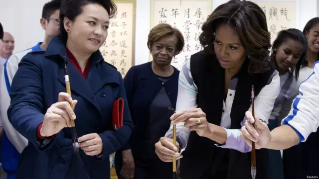 美國第一夫人米歇爾攜家人抵京訪華（20/03/2014）