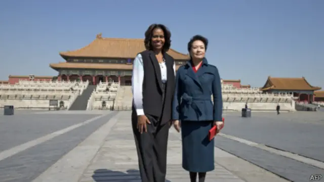 米歇尔与彭丽媛