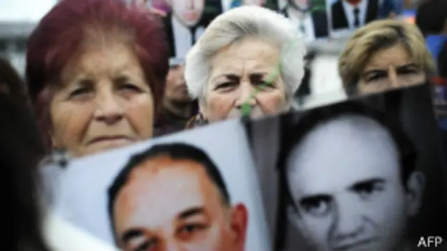 Marcha en protesta en Kosovo