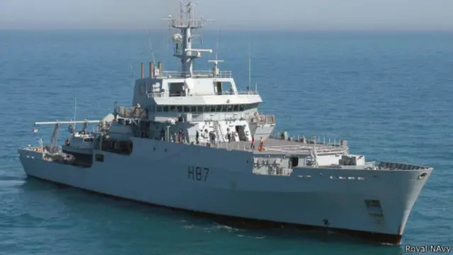 Поисковый корабль "Эко" королевского флота
