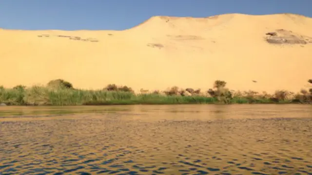 منظر لنهر النيل جنوبي مصر