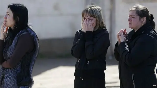 Esposas de soldados ucranianos