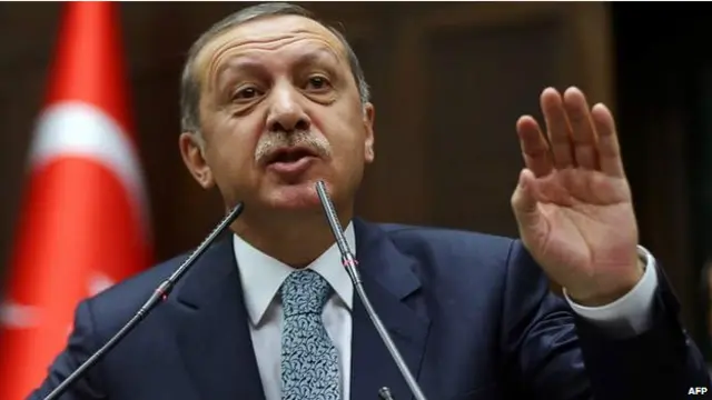 耳其总理埃尔多安向击落叙利亚战机的部队表示祝贺。