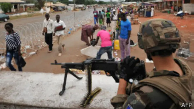 Soldado francés en la República Centroafricana