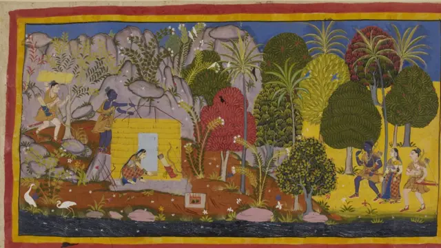 Иллюстрация из "Рамаяны"