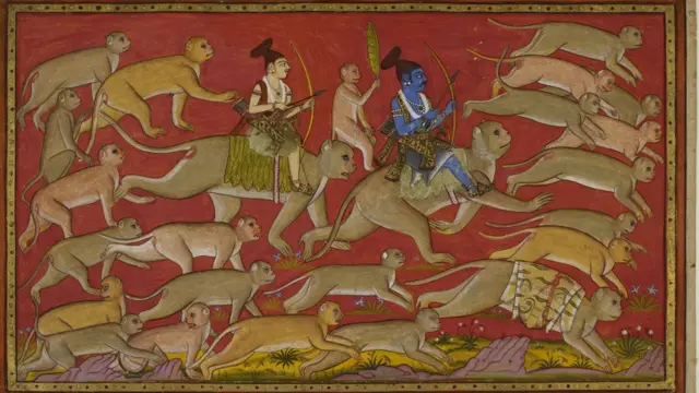 Иллюстрация из "Рамаяны"