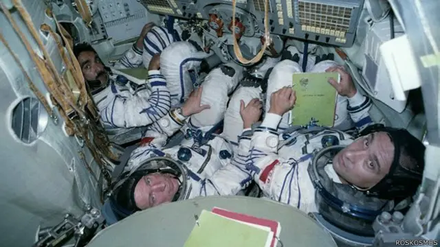 Члены основного экипажа космического корабля "Союз" 