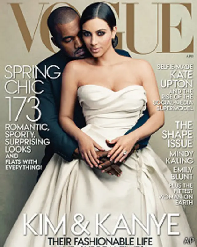 Portada de Vogue con Kim Kardashian y Kanye West