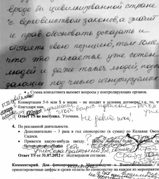 Письмо Гульнары Каримовой