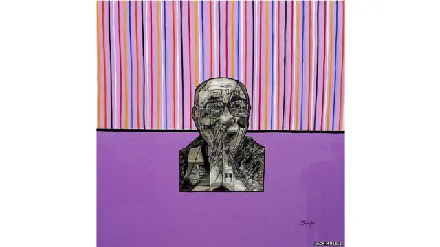 ’آزادی‘ کے موضوع پر جاری پروگراموں کے تحت دنیا بھر سے لوگ بی بی سی کے ذریعے اپنی تصاویر، پینٹنگز اور ڈرائینگ کی نمائش کر رہے ہیں۔کانگو سے تعلق رکھنے والے جیک مُولیلے نے دلائی لاما کا یہ عکس اخبار کے تراشوں کی مدد سے تخلیق کیا اور پھر اسے آئل پینٹ سے سجایا۔ 