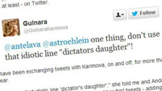 Twitter Каримовой