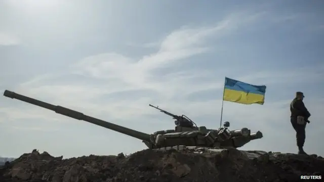 یک سرباز اوکراینی در نزدیکی مرز با روسیه