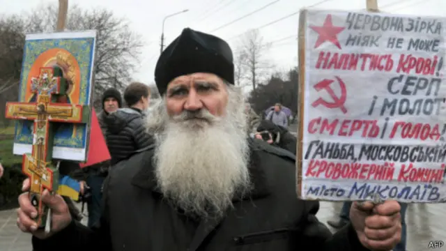 Для некоторых верующих военные действия России поставили под сомнение идею <br>"Русского мира", которую пропагандирует патриарх Кирилл