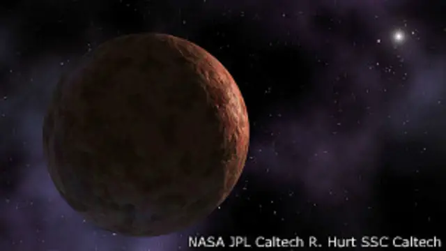 Ilustración del planeta Sedna