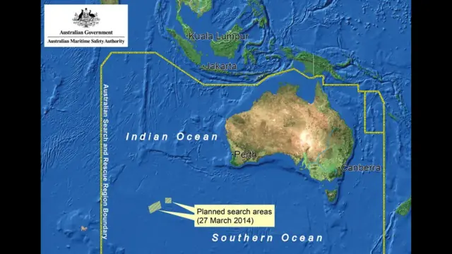 ऑस्ट्रेलियाई मैरीटाइम ऑथरिटी की ओर से जारी की गई उपग्रह से ली गई तस्वीर.