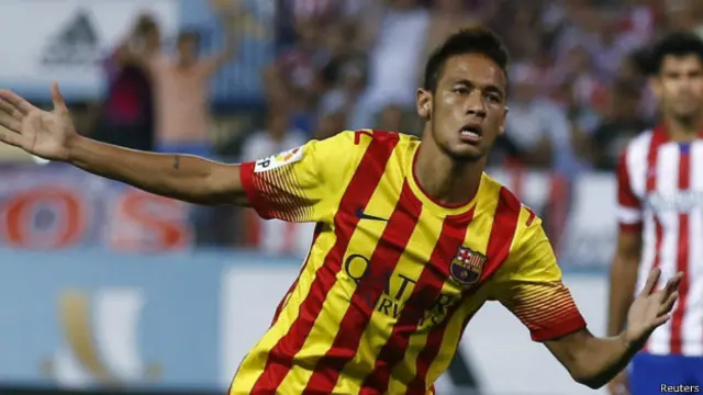 Neymar jogando pelo Barcelona / Crédito da foto: Reuters