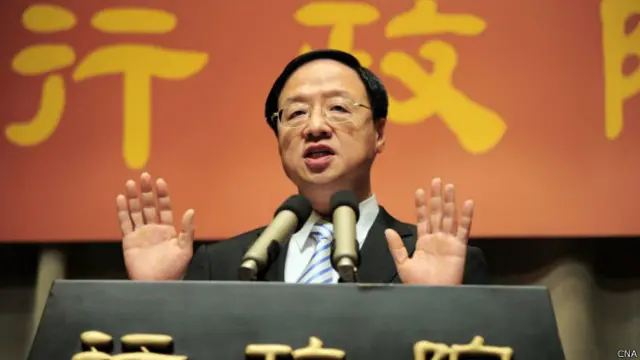 江宜桦在台北会见记者（28/3/2014）