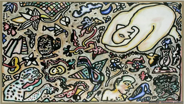 जोगेन चौधरी का बनाया रेखाचित्र