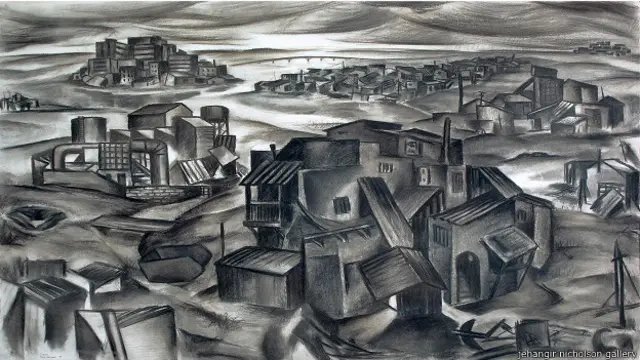 सुधीर पटवर्धन का बनाया रेखा चित्र.