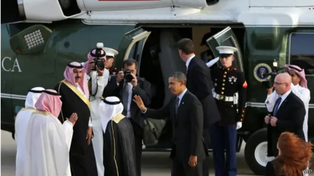 أوباما يغادر الرياض 